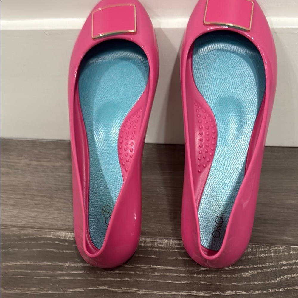 OKA b. Pink and Blue Ballet Flats
